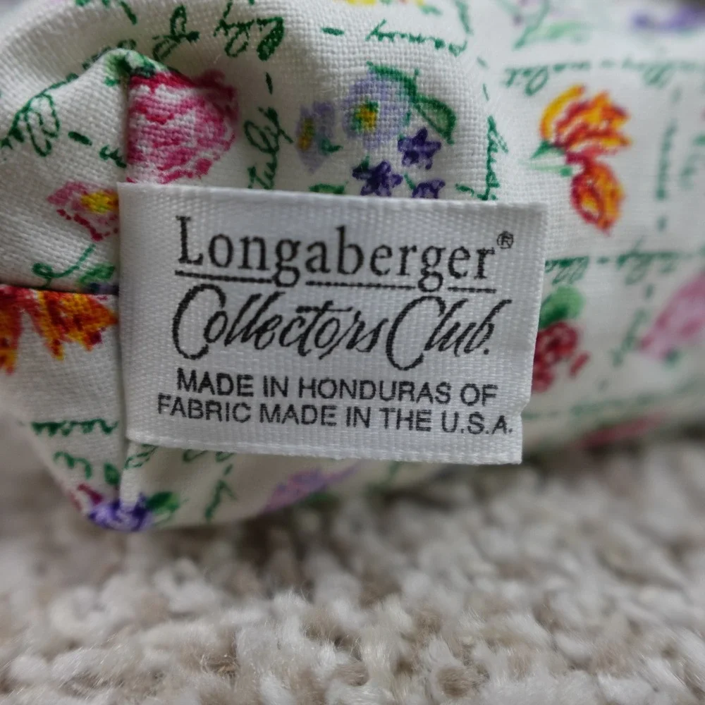 Longaberger 2005 Collectors Club May Series Miniature Peony Basket Set Boxed